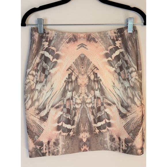 Johanne Beck Abstract Pencil Mini Skirt Size S - Picture 3 of 6